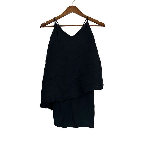 Patagonia Dresses & Skirts - Patagonia Dress Womens‎ 4 Black Excellent Tencel Organic Cotton Tiered V-Neck